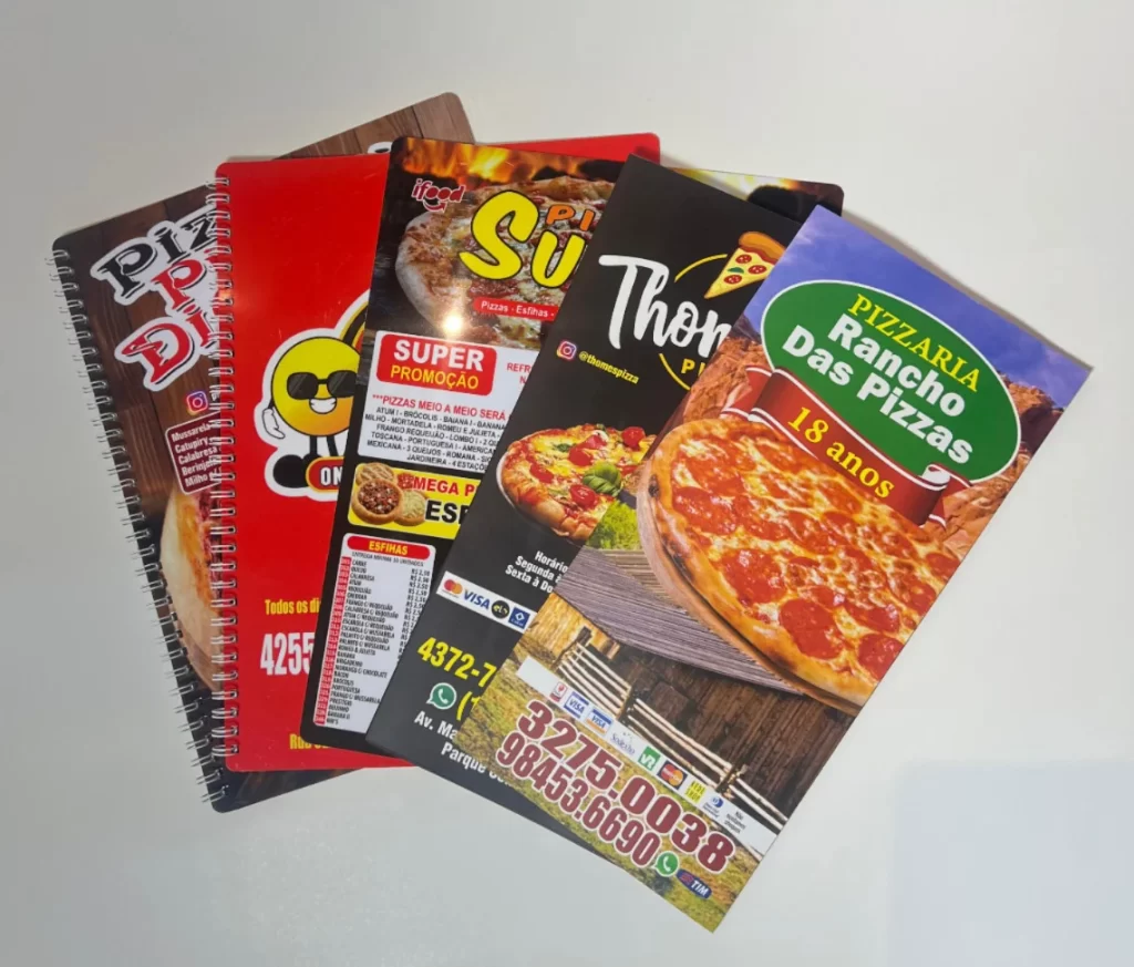 Cardápios de Mesa